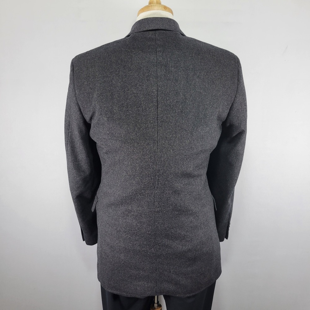 Gianfranco Ruffini Men's Sport Coat Blazer Flannel Gray Silk Wool Cashmere 38R - Picture 12 of 16